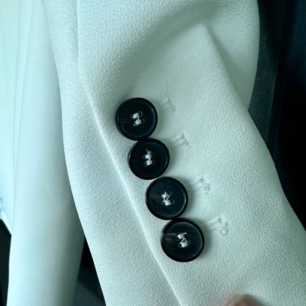 🤍✨ NWT The Kooples White Blazer Mini Dress | Asymmetric Button | Retail $575! - Picture 7 of 9